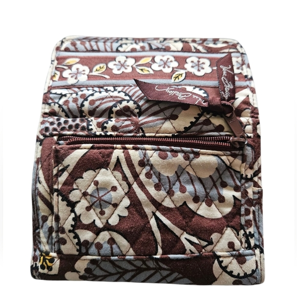 Vera Bradley Slate Blooms Trifold Wallet - Picture 2 of 5